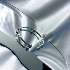 925 Sterling Silver Open Cuff Bracelet